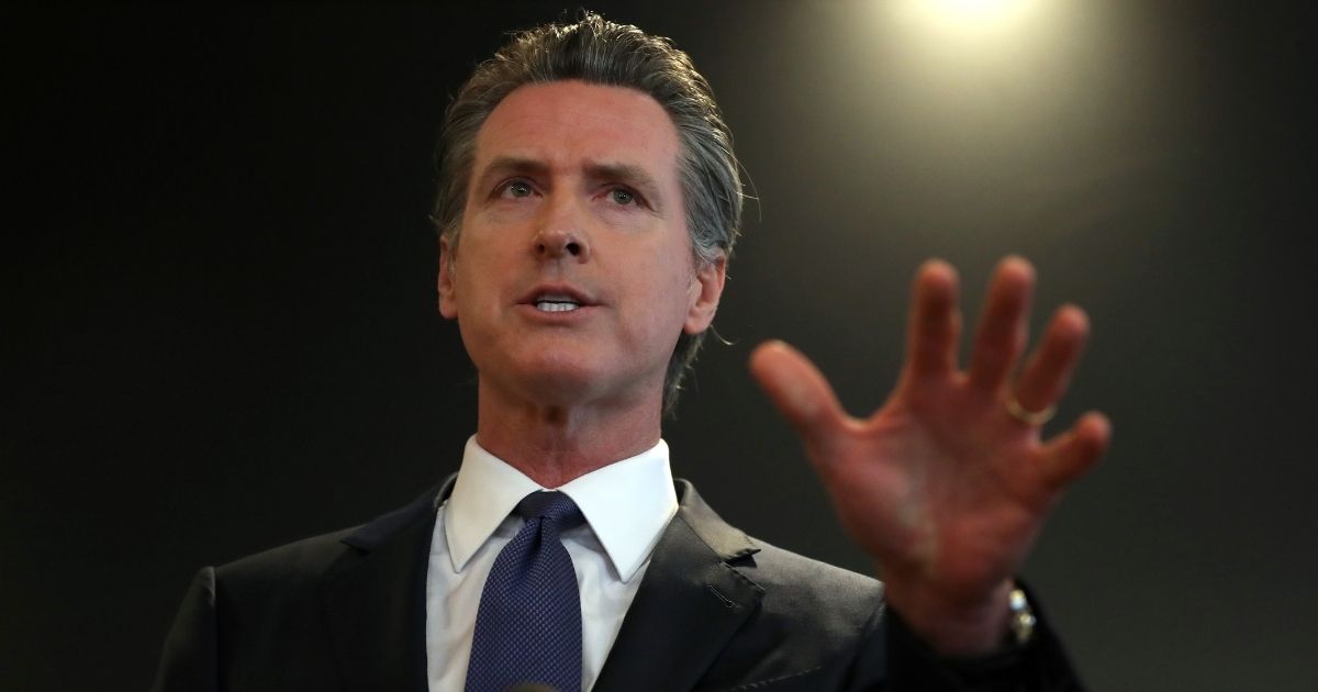 California Gov. Gavin Newsom speaks during a news conference at the state Department of Public Health in Sacramento on Feb. 27.