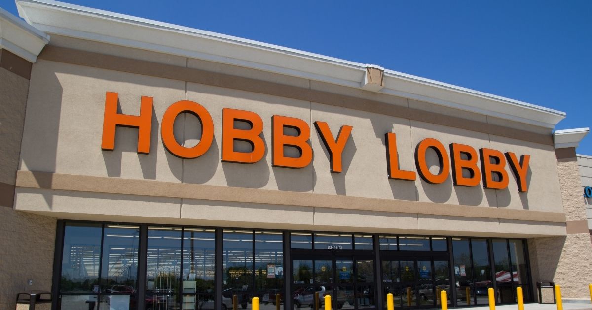 A Hobby Lobby store is seen in the stock image above.