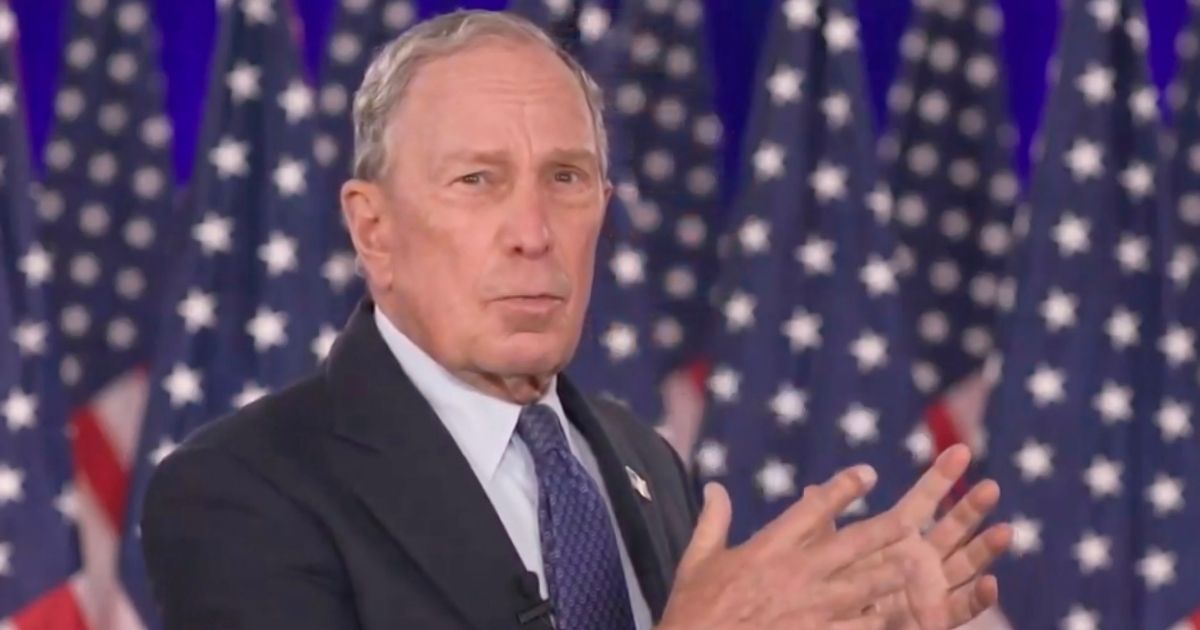 In this screenshot from the DNCC’s livestream of the 2020 Democratic National Convention, former New York Mayor Michael Bloomberg addresses the virtual convention on Aug. 20.