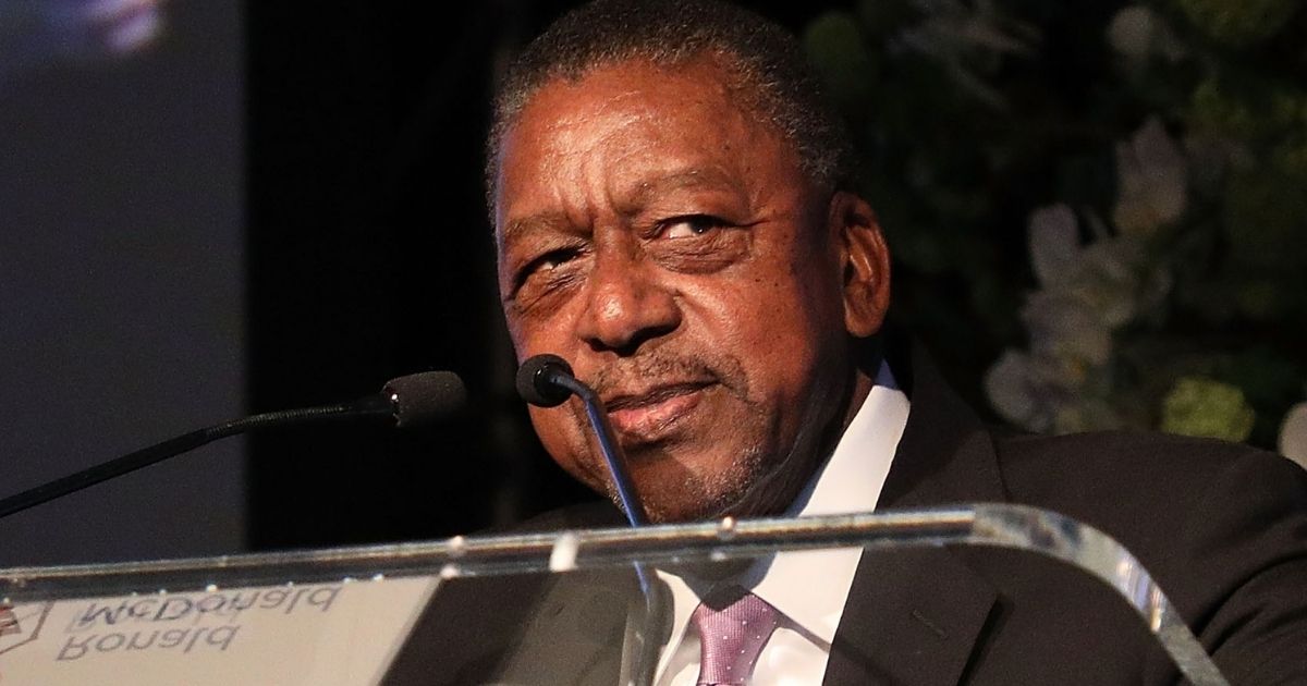 BET founder Robert Johnson speaks during the Ronald McDonald House Gala at the Grand Hyatt New York in New York City on May 14, 2018.