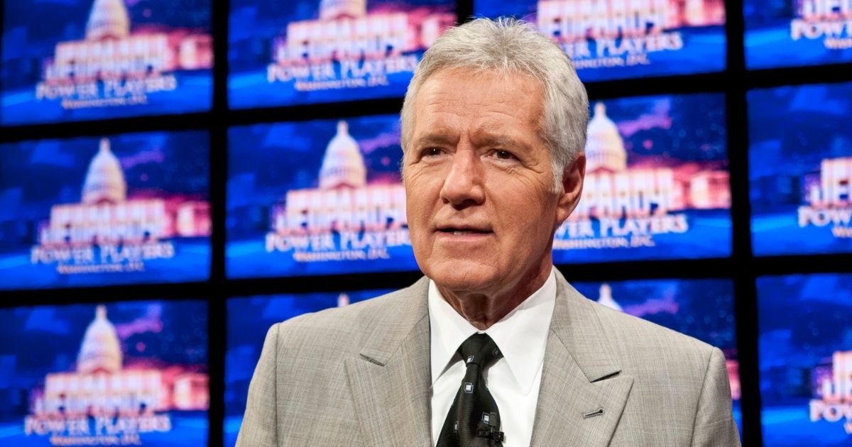 Alex Trebek, who filmed a special thanksgiving message before his death, is pictured above.