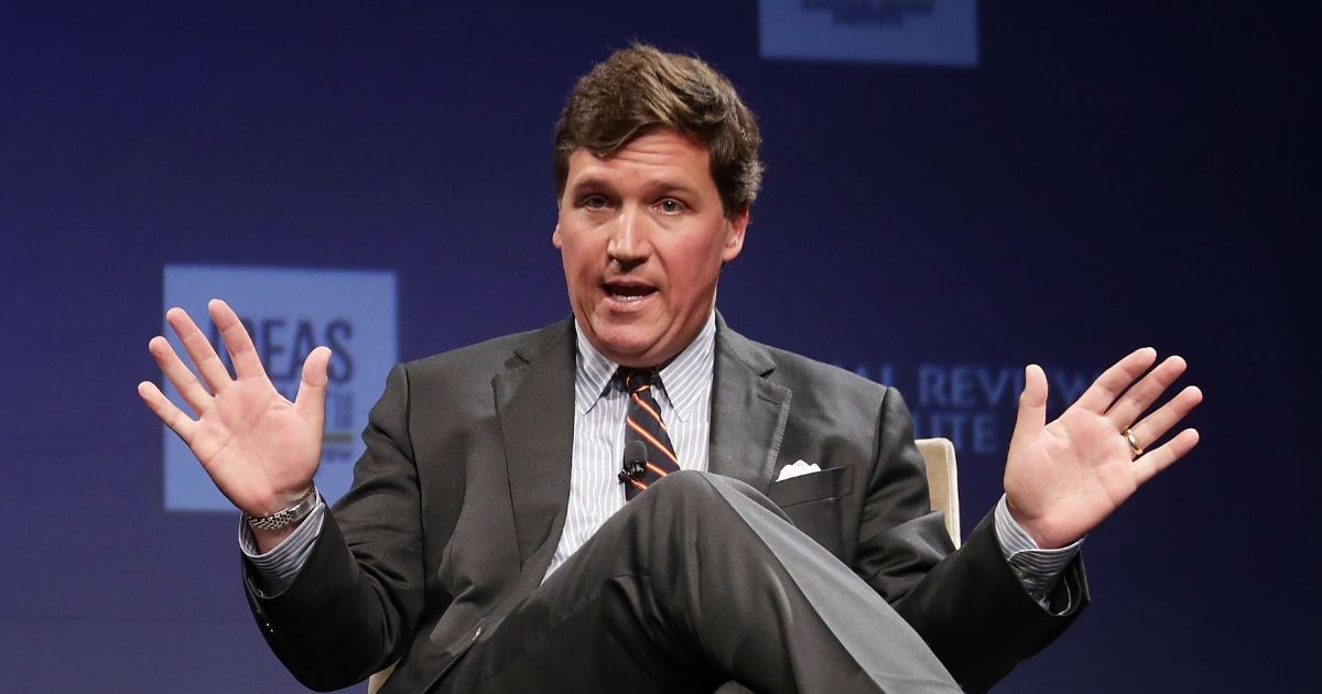 Fox News host Tucker Carlson discusses “Populism and the Right” during the National Review Institute’s Ideas Summit at the Mandarin Oriental Hotel on March 29, 2019 in Washington, D.C.