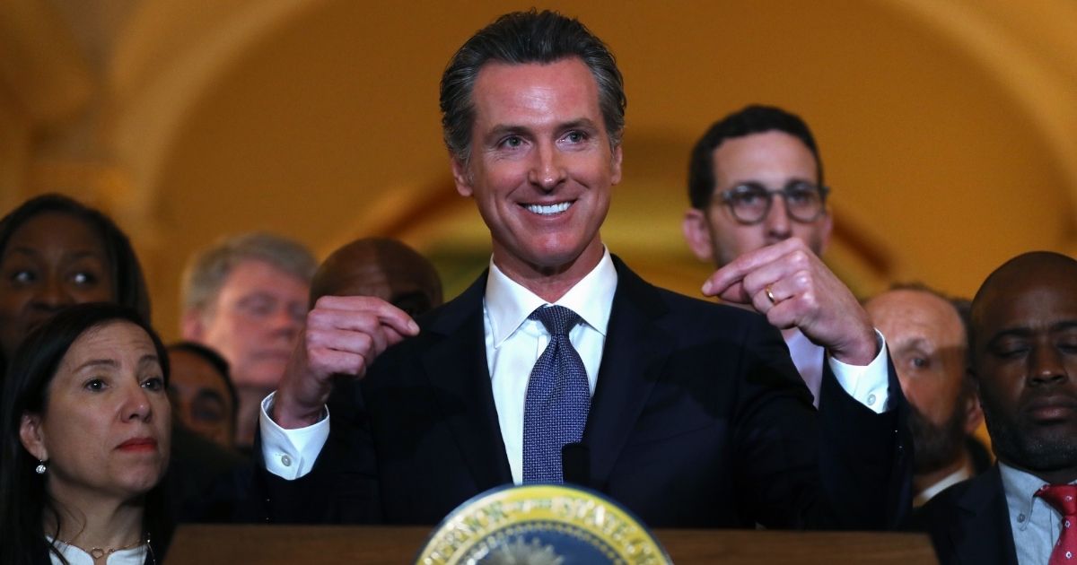 California Gov. Gavin Newsom, pictured at a March 2019 news conference.