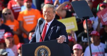 President Donald Trump, pictured during an October campaign rally in Arizona.