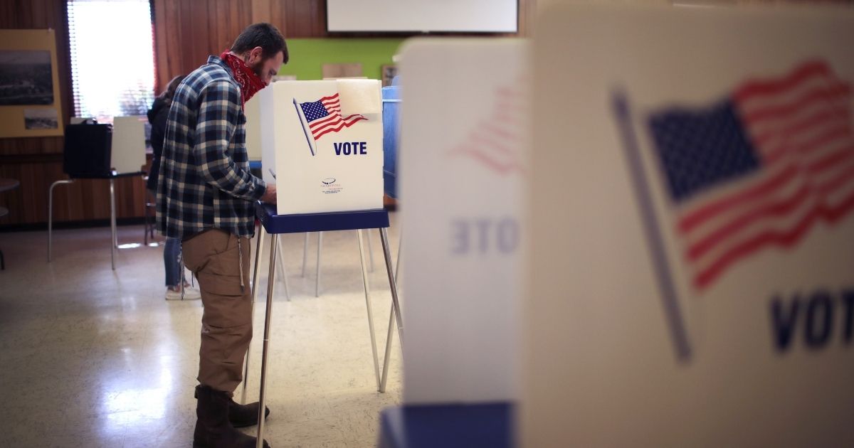 Residents vote at the Beloit Historical Society on Nov. 3, in Beloit, Wisconsin.