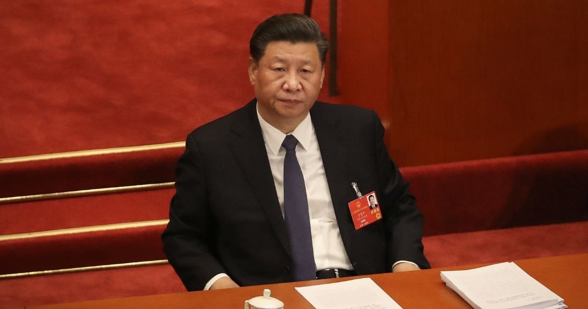 Chinese President Xi Jinping attends the opening of the National People’s Congress at the Great Hall of the People on May 22, 2020, in Beijing.