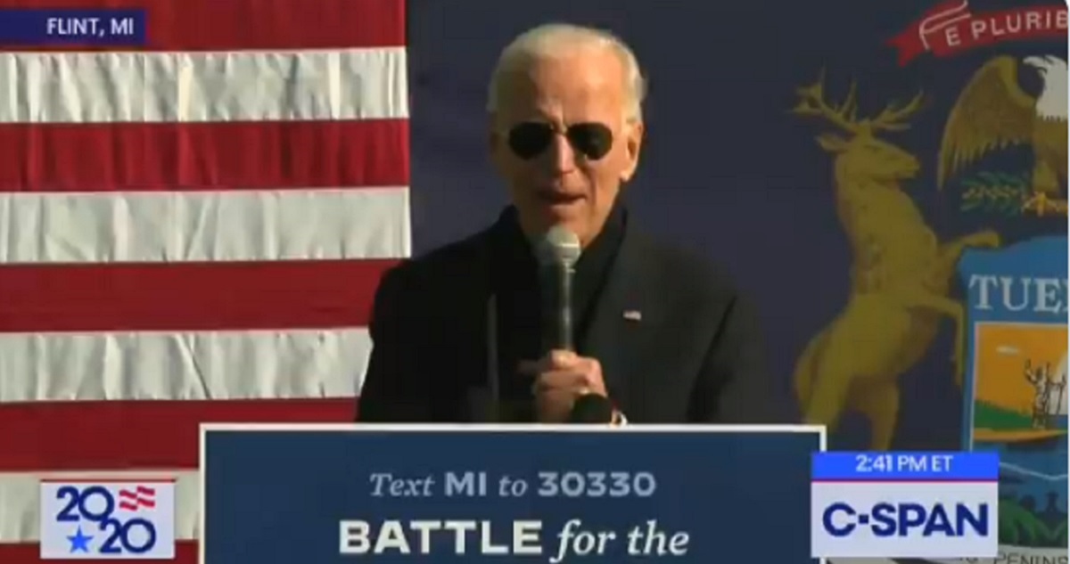 Democratic presidential candidate Joe Biden appears in Michigan Saturday, where he mangled the word "Obamacare" into someting barely recognizable.