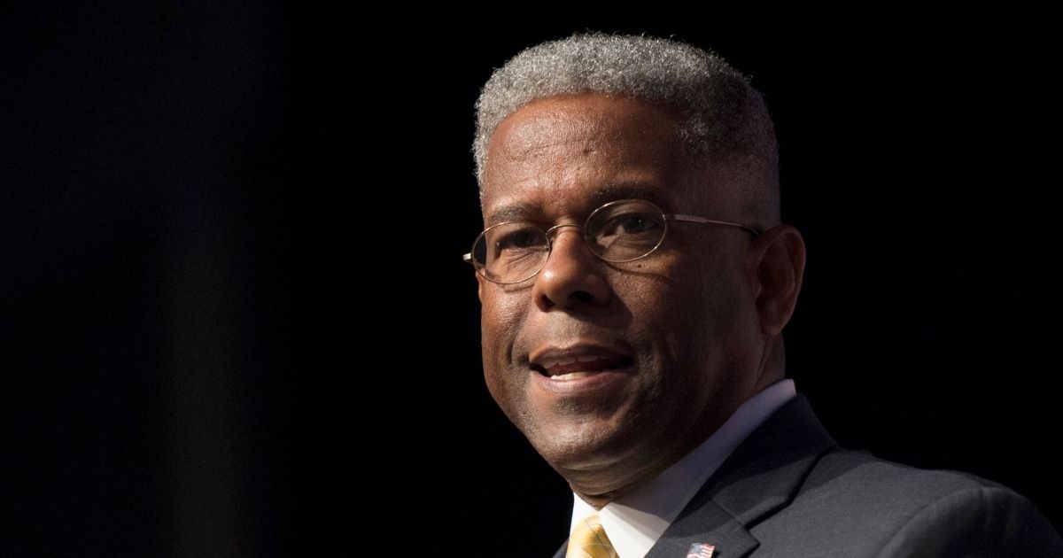 In this June 19, 2014, photo, former congressman and retired Lt. Col. Allen West speaks during Faith and Freedom Coalition's Road to Majority event in Washington.