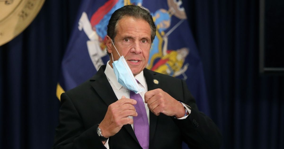 New York state Gov. Andrew Cuomo speaks at a news conference on Sept. 8, 2020, in New York City.