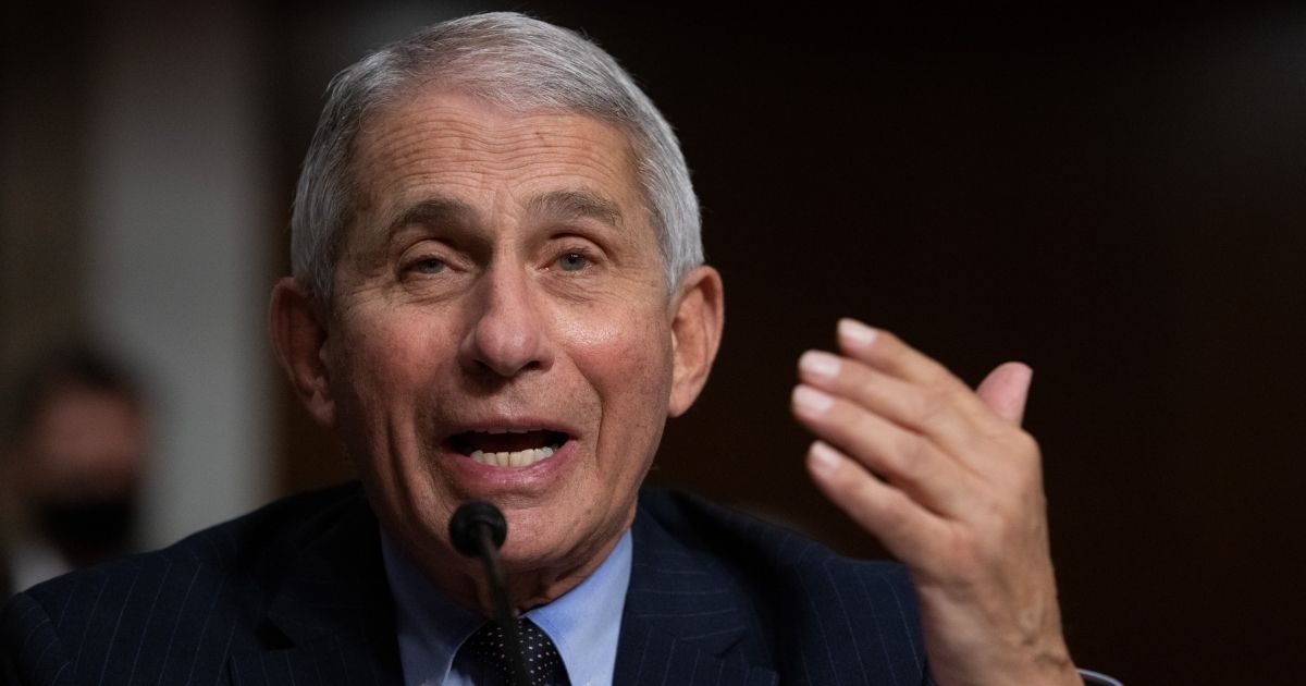 Dr. Anthony Fauci, director of the National Institute of Allergy and Infectious Diseases, testifies during a Senate Health, Education, Labor, and Pensions Committee hearing on Sept. 23, 2020.