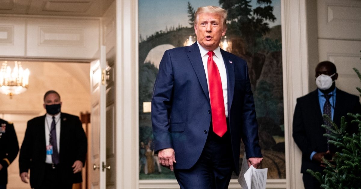 Trump at White House Christmas Party 'I'll See You in Four Years'