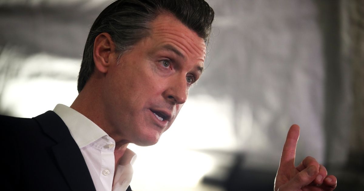 California Gov. Gavin Newsom speaks during a a news conference about the state's efforts on the homelessness crisis on Jan. 16, 2020 in Oakland, California.