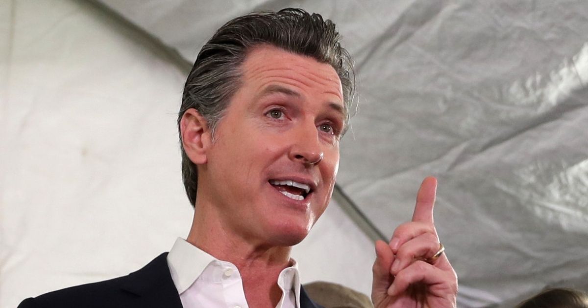 California Gov. Gavin Newsom speaks during a a news conference in Oakland on Jan. 16.