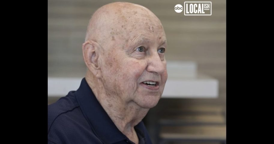 Gilbert Walker, 81, who has made friends with the staff at a local Dunkin'.