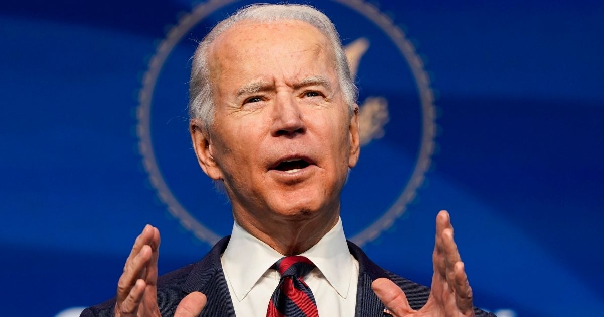 Presumptive President-elect Joe Biden announces members of his climate and energy appointments at the Queen theater on Saturday in Wilmington, DE.