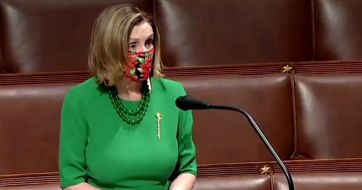 Speaker Nancy Pelosi delivers a House floor speech on the newly released COVID relief bill.