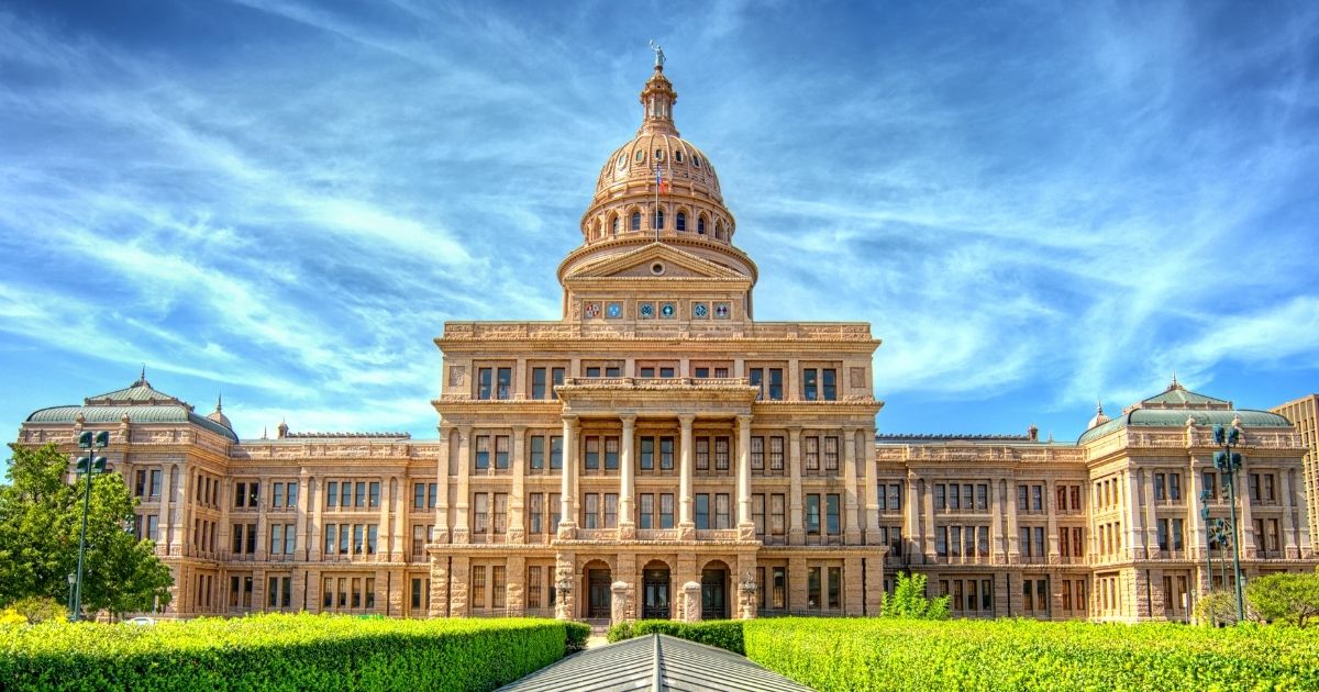 The Texas state Capitol in Austin is pictured above.