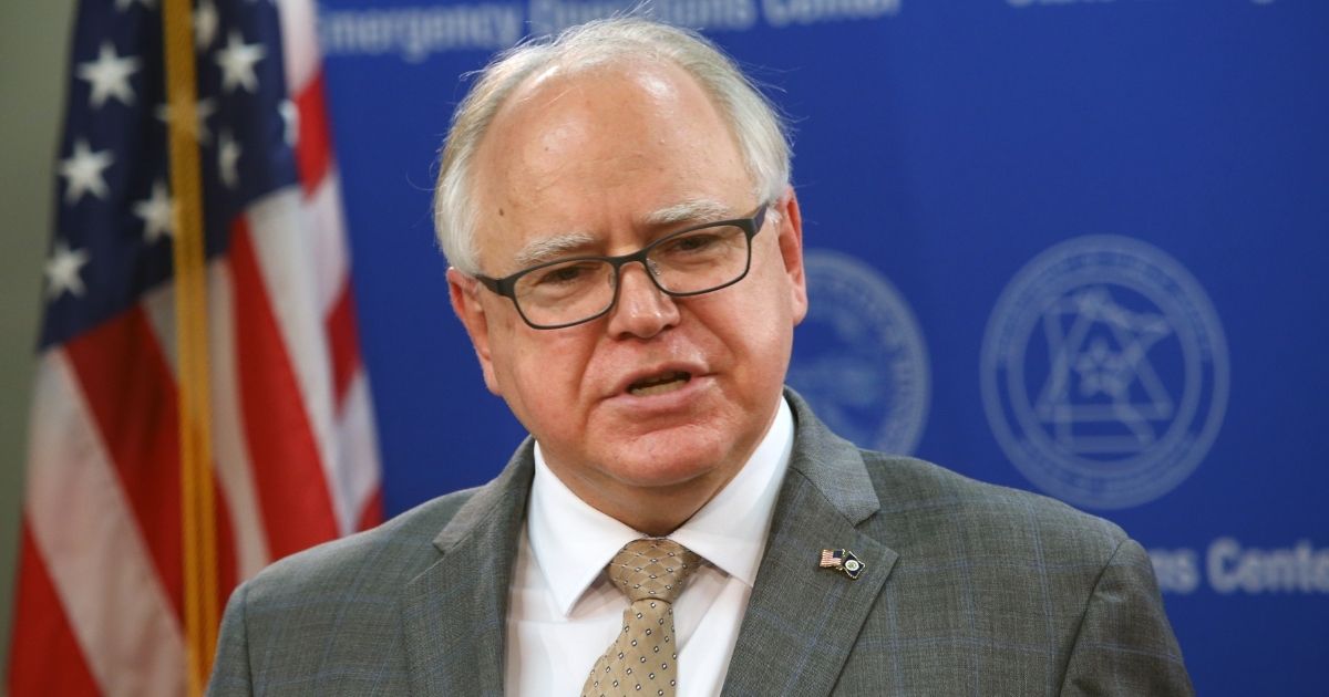 Minnesota Gov. Tim Walz speaks to the media on June 3, 2020, in St. Paul, Minnesota.