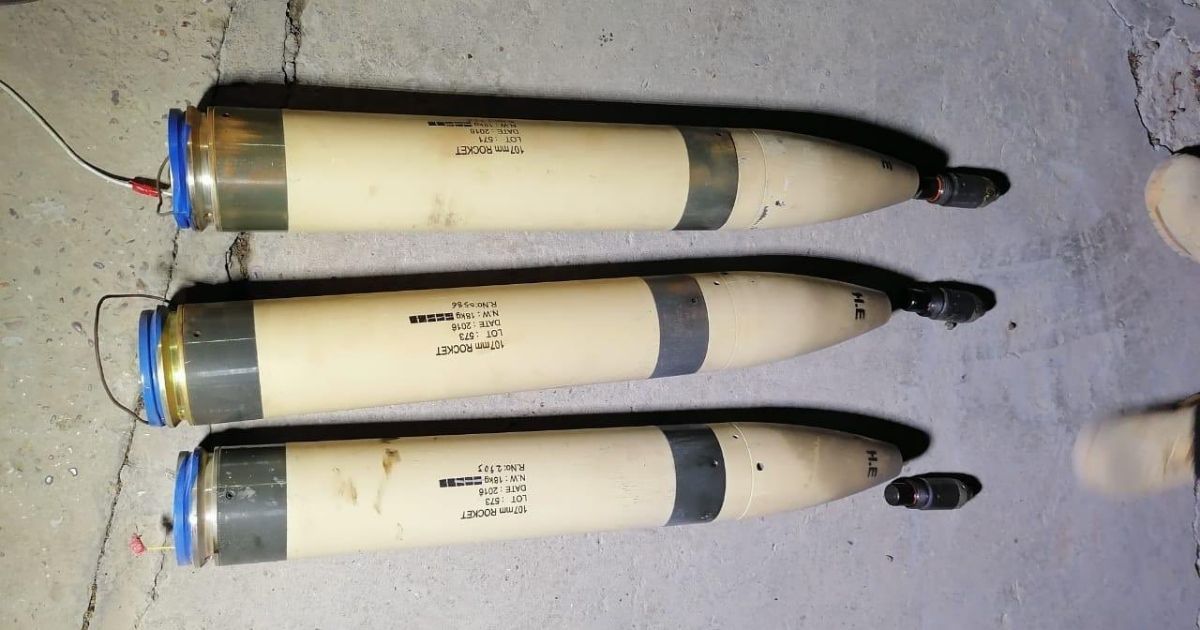 Rockets that failed to fire during a barrage against the United States embassy in Baghdad, Iraq, in December of 2020.
