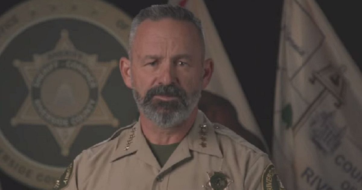 Riverside County, California, Sheriff Chad Bianco.