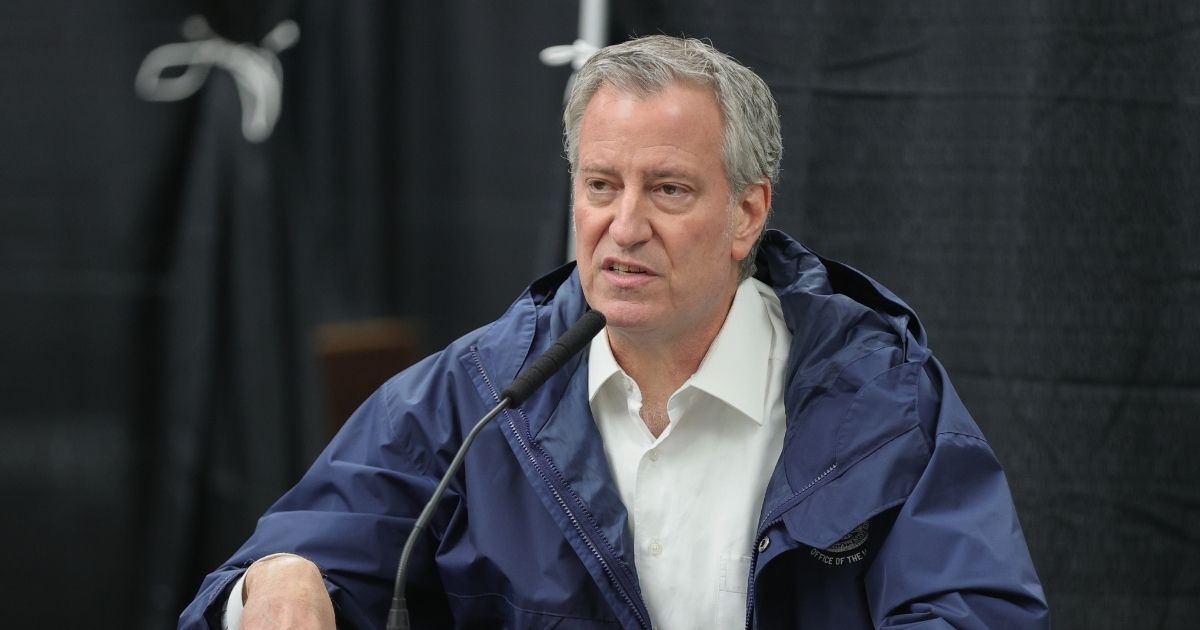 New York Mayor Bill de Blasio, pictured in an April file photo.