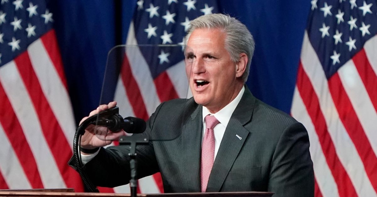 House Minority Leader Kevin McCarthy of California, pictured in a file photo from the Republican National Convention in August.