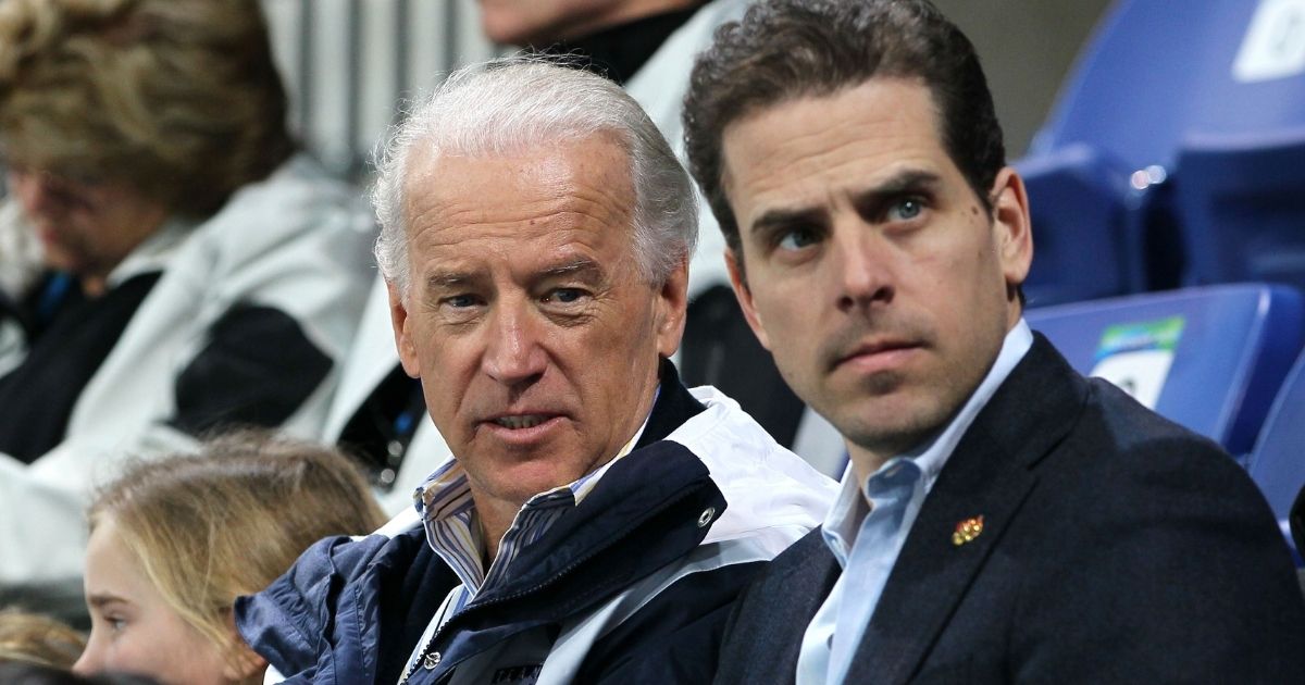 Then-Vice President Joe Biden is pictured with his son Hunter in a file photo from February 2010.