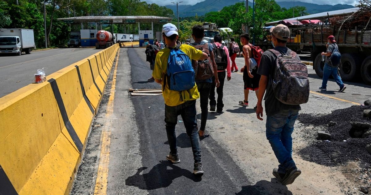 Honduran migrants return to their country after being turned back in Guatemala in October.