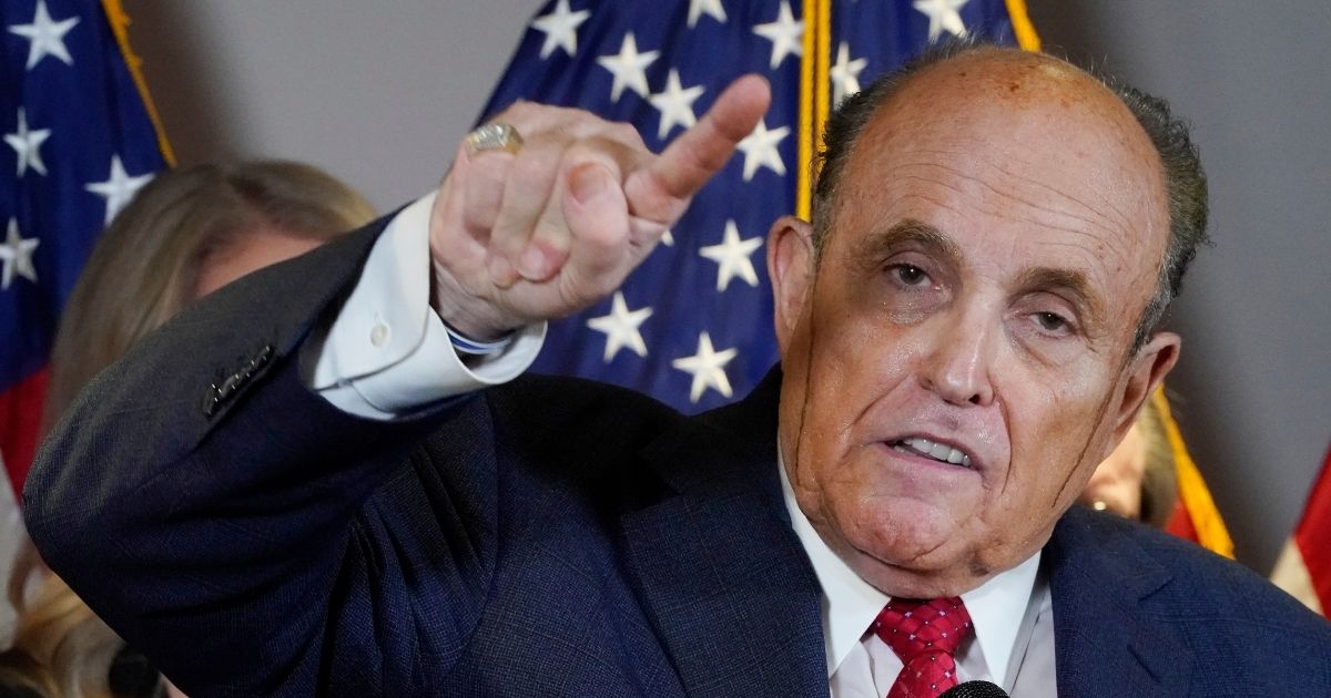 Former New York City Mayor Rudy Giuliani, pictured in a file photo from November.
