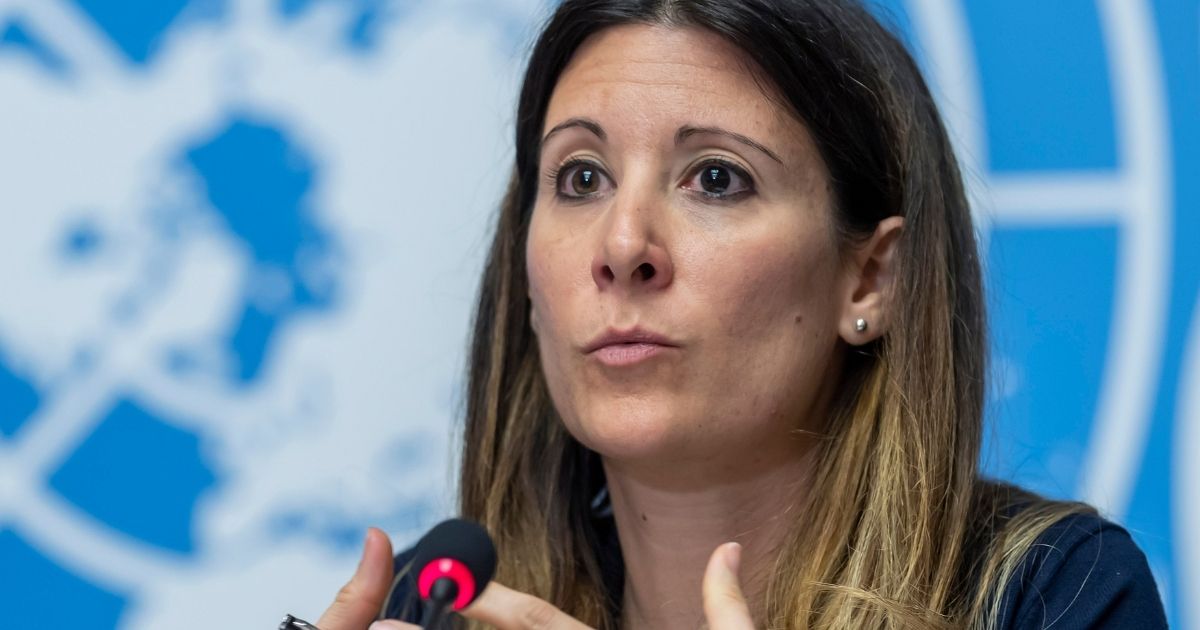 Maria van Kerkhove, head of the Outbreak Investigation Task Force for the World Health Organization speaks during a news conference at the European headquarters of the United Nations in Geneva, Switzerland.