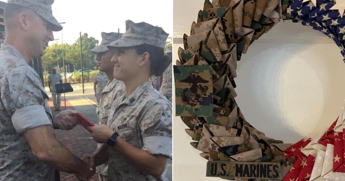 Air Force Staff Sgt. Nicole Pompei launched her wreath business in July.