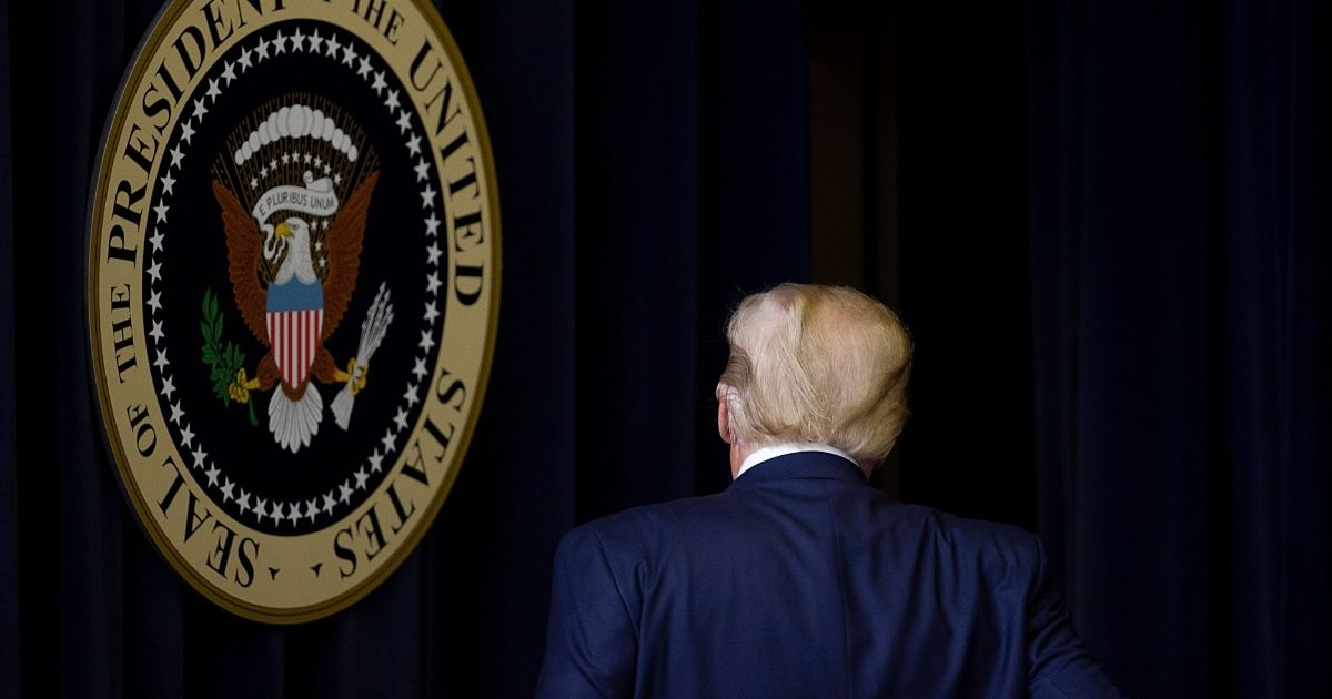 President Donald Trump walks out after speaking at the Operation Warp Speed Vaccine Summit on Dec. 8, 2020, in Washington, D.C.