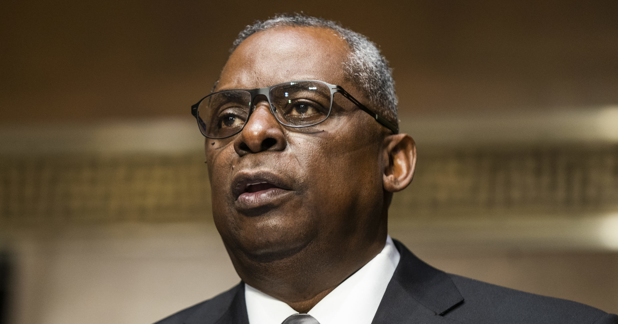 Secretary of Defense nominee Lloyd Austin, a recently retired Army general, speaks during his conformation hearing before the Senate Armed Services Committee on Capitol Hill on Jan. 19, 2021, in Washington, D.C.