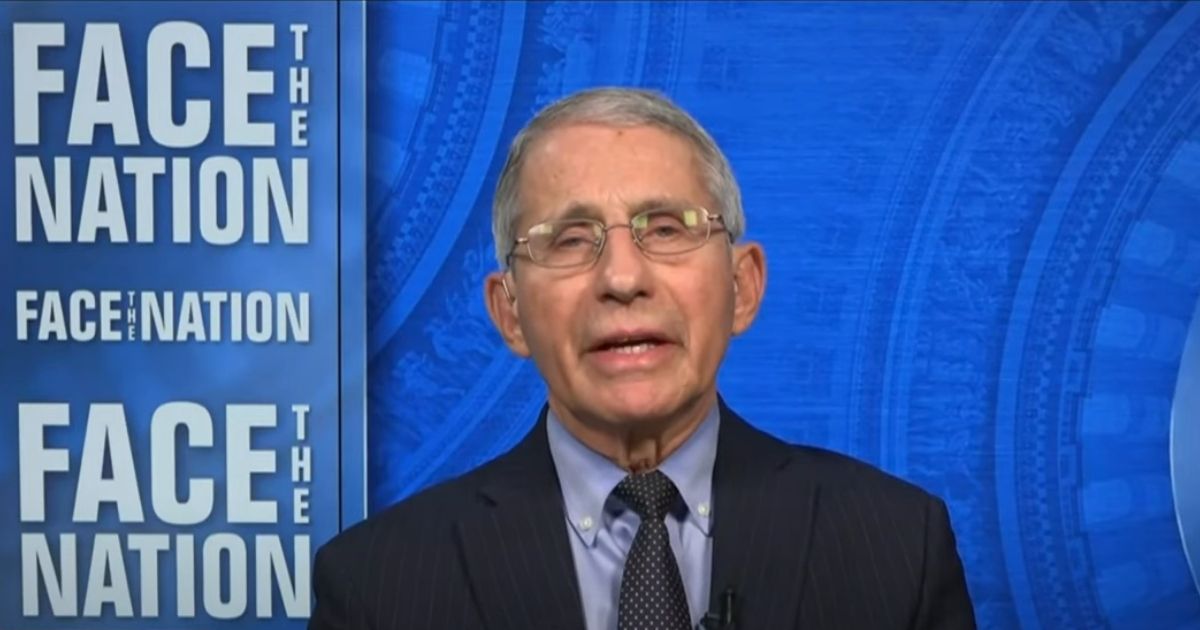 Dr. Anthony Fauci, director of the National Institute of Allergy and Infectious Diseases, appears on the CBS show "Face the Nation."
