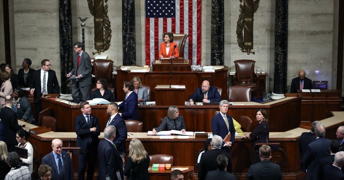 Speaker of the House, Democratic Rep. Nancy Pelosi, presides over the U.S. House of Representatives in the House Chamber on Oct. 31, 2019, in Washington, D.C.