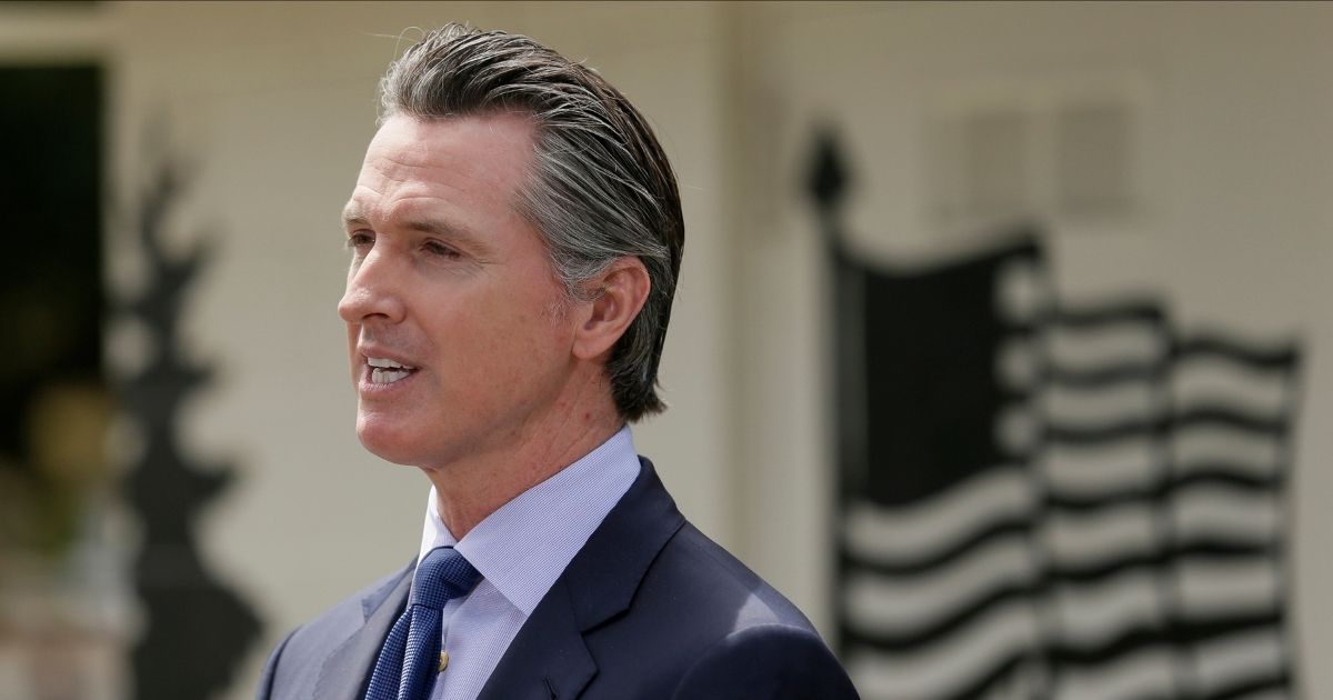 In this Friday, May 22, 2020, file photo, California Gov. Gavin Newsom speaks during a news conference at the Veterans Home of California in Yountville, California.