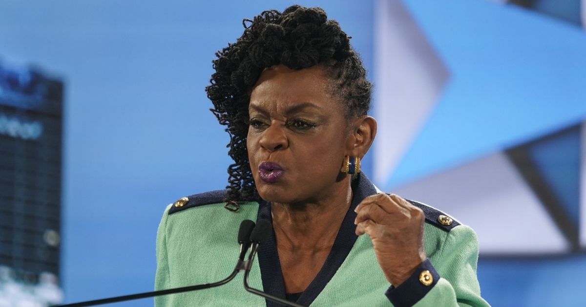 Democratic Rep. Gwen Moore of Wisconsin speaks during the Democratic National Convention at the Wisconsin Center on Aug. 17, 2020, in Milwaukee, Wisconsin.