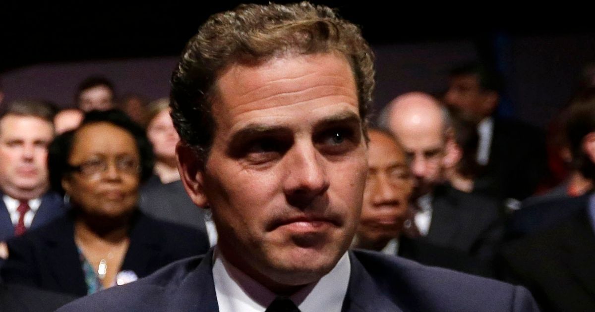 Hunter Biden, the son of President Joe Biden, waits for the start of his father's debate at Centre College in Danville, Kentucky, on Oct. 11, 2012.
