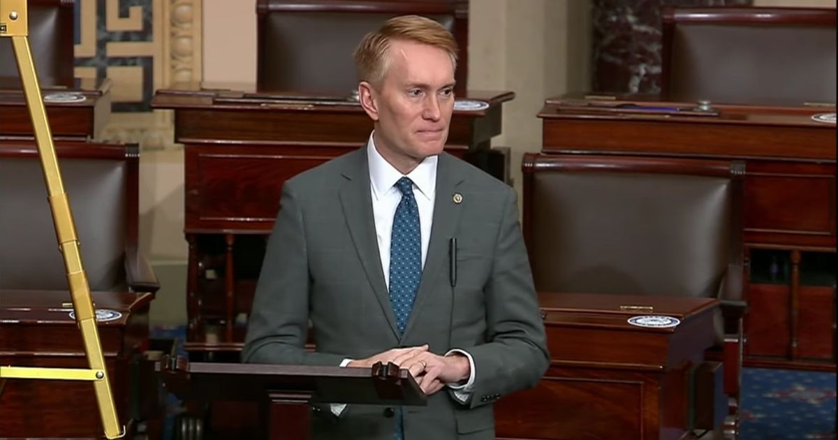 Republican Sen. James Lankford of Oklahoma delivers a powerful speech on the value of human life on the Senate floor in Washington, D.C., on Wednesday.