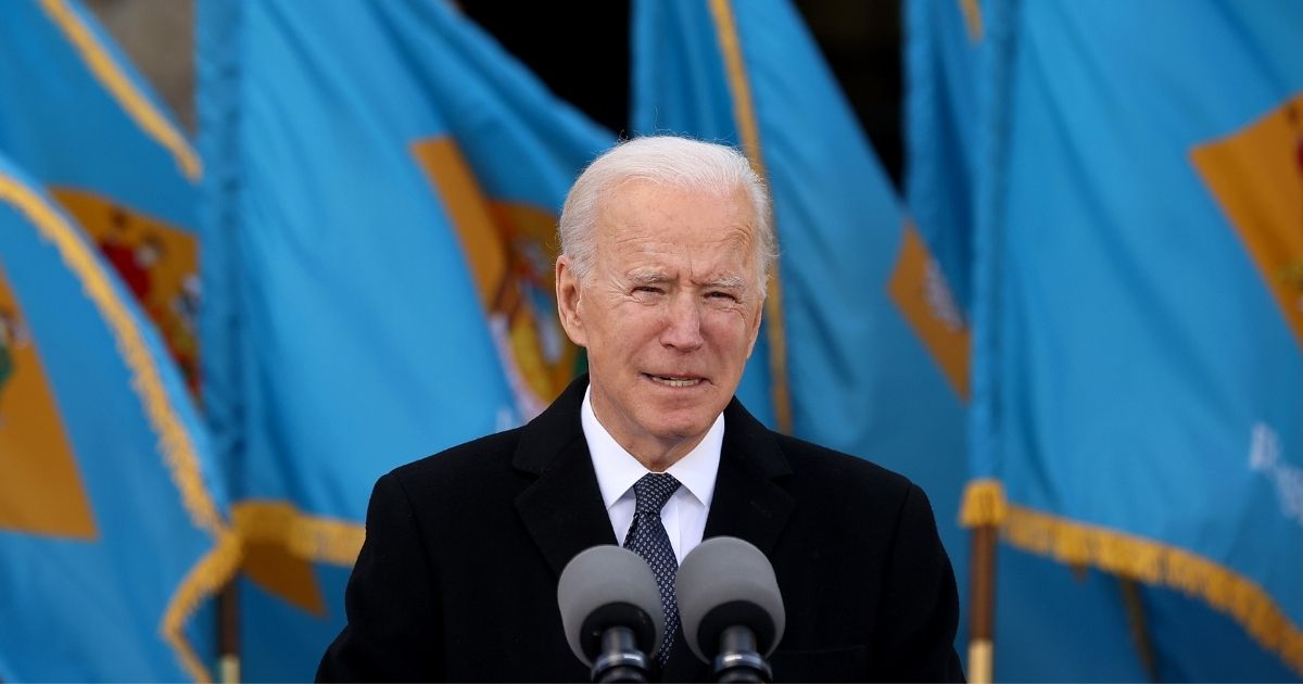 President-elect Joe Biden delivers remarks at the Major Joseph R. "Beau" Biden III National Guard/Reserve Center on Tuesday in New Castle, Delaware.