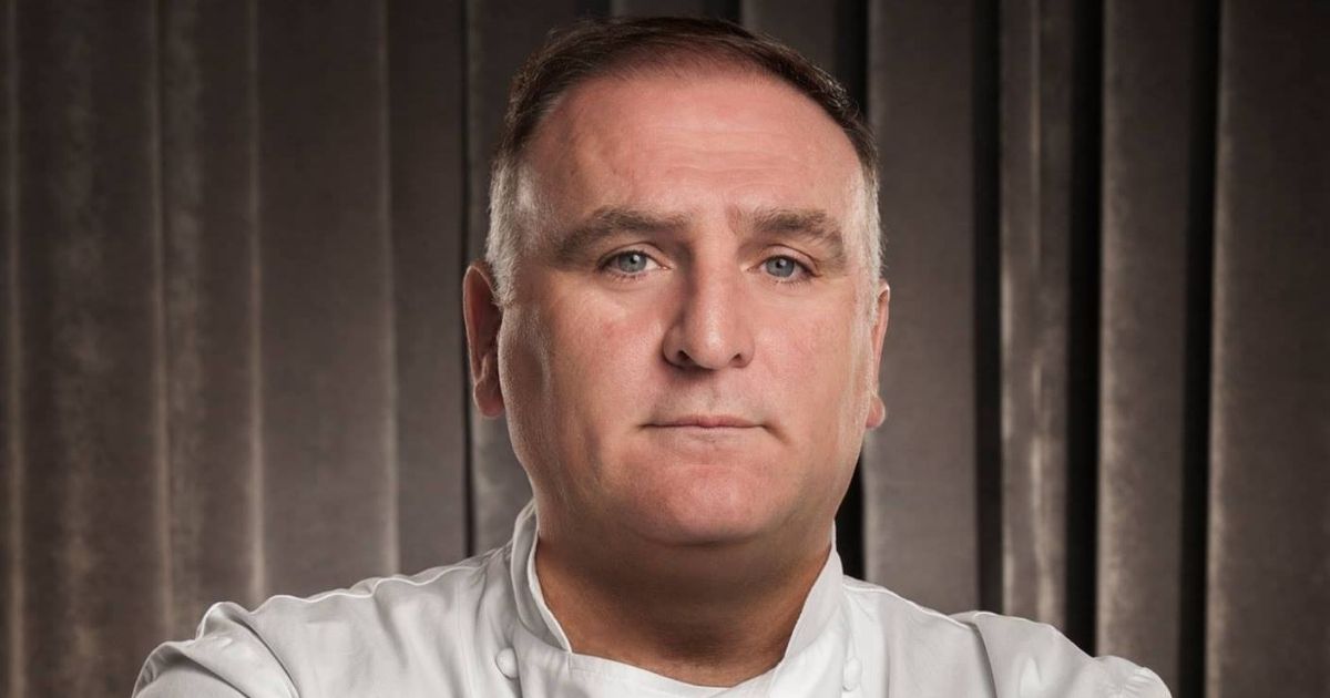 José Andrés, a chef and humanitarian who stayed up late Wednesday night to deliver pizza to cops, is pictured above.