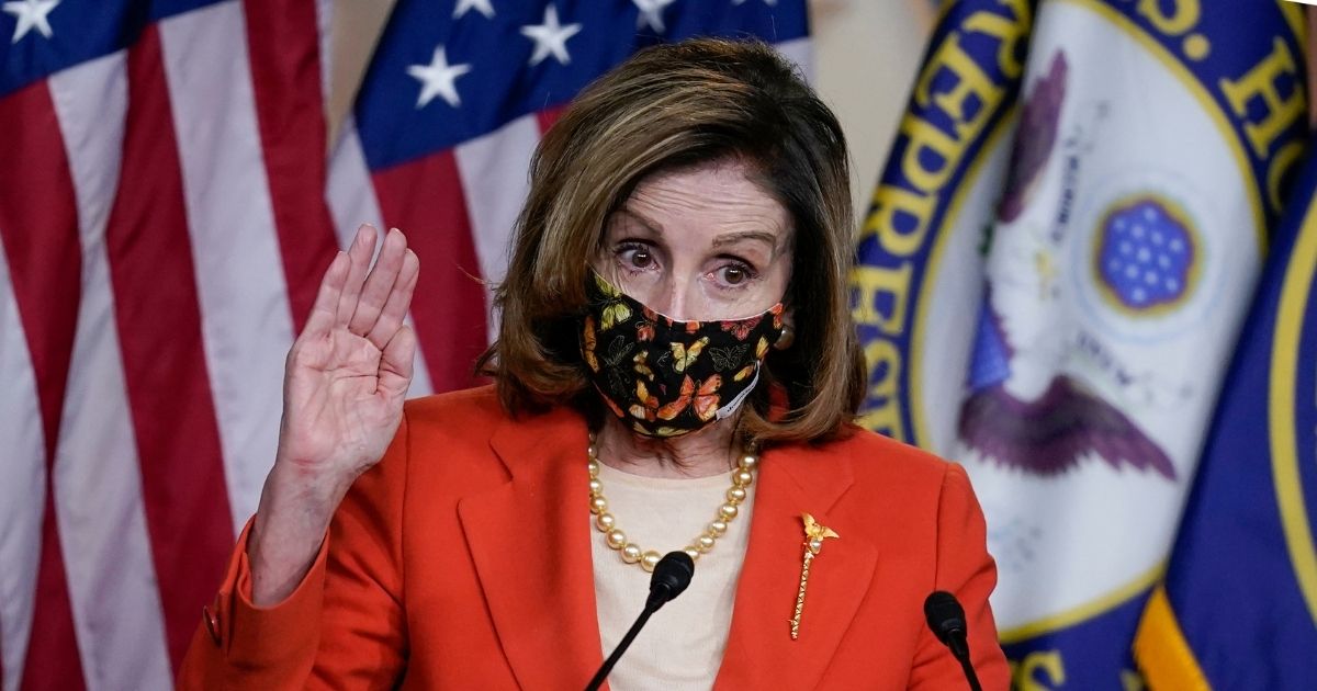 House Speaker Nancy Pelosi, pictured at a Jan 15 news conference.