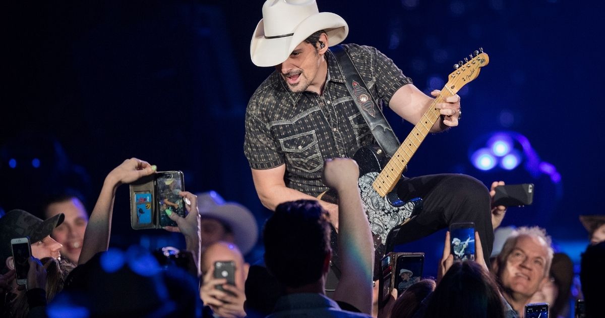 Country music star Brad Paisley performs at Abbotsford Centre in Abbotsford, Canada, on March 7, 2020.