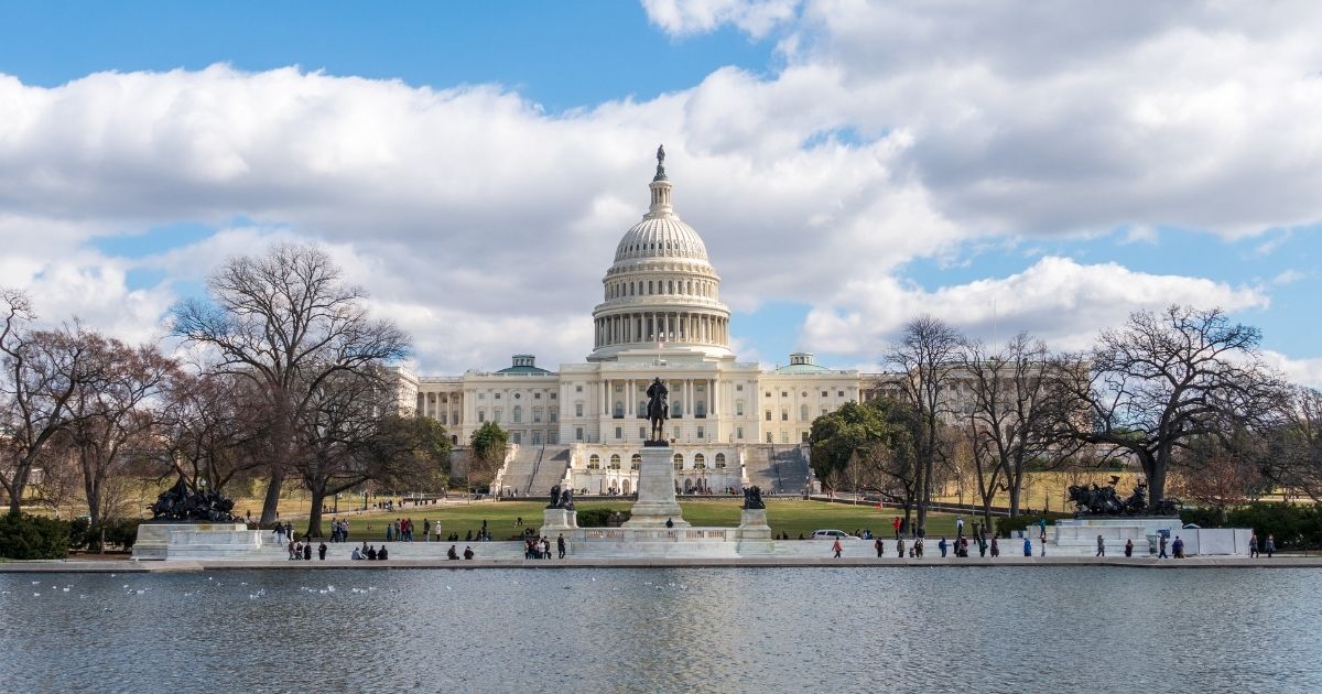 This stock photo provides a view of the U.S. Capitol building in Washington, D.C. Some Democrats in the Senate are currently pushing to make the District of Columbia America's 51st state.