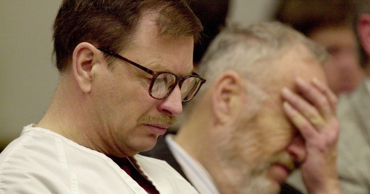 Gary Ridgway sits in court during his trial on Dec. 18, 2003, in Seattle, Washington.