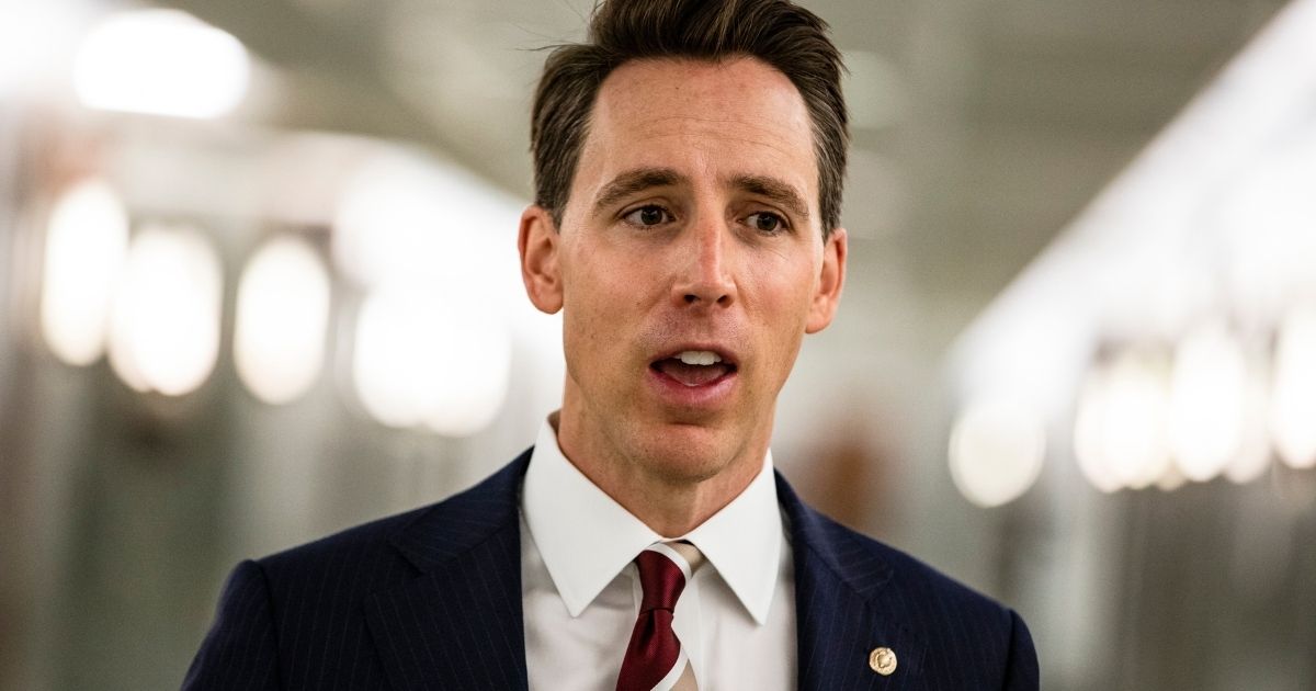 Sen. Josh Hawley of Missouri speaks to the media on Oct. 22, 2020, in Washington, D.C.