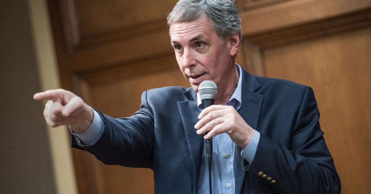 Rep. Tom Rice addresses a crowd at a town hall meeting on Feb. 23, 2017, in Florence, South Carolina.