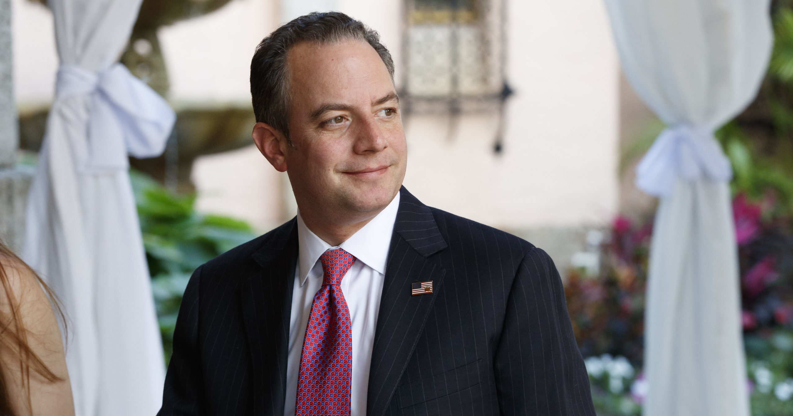 Reince Priebus, then chief of staff for President-elect Donald Trump, arrives at Mar-a-Lago in Palm Beach, Florida, on Dec. 28, 2016.