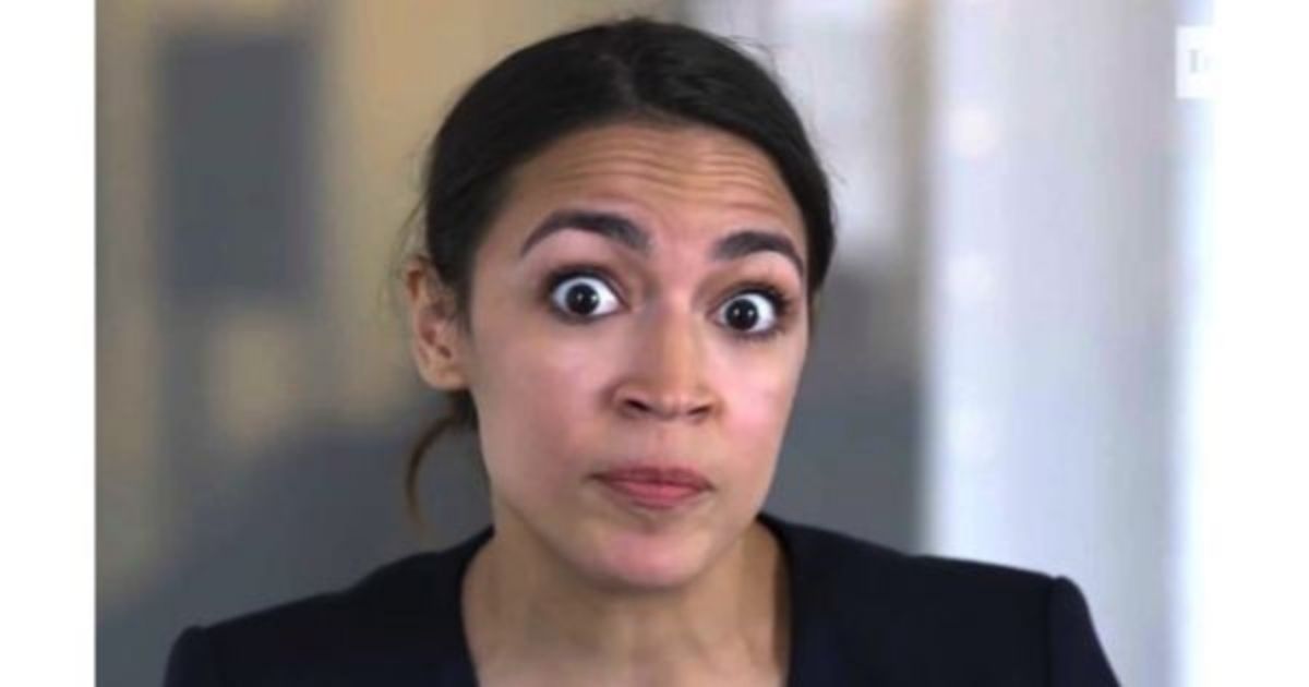 A liberal pundit thought Fox News host Tucker Carlson had added "googly eyes" to this photo of New York Rep. Alexandria Ocasio-Cortez.