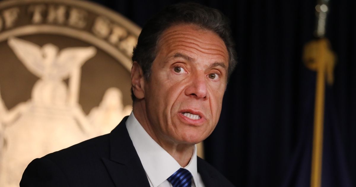 New York Gov. Andrew Cuomo speaks to members of the media at a news conference on May 21, 2020, in New York City.